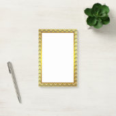 Gold Foil Silver Gray Chevron Zigzag Pattern Post-it® Notes (Kantoor)