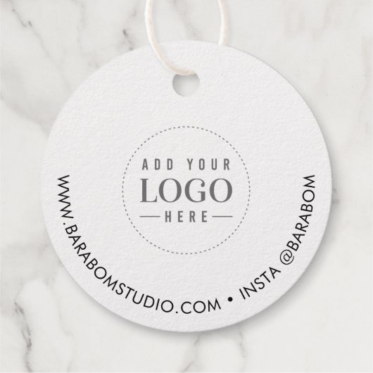 Gold Foil Small Business Hartelijk dank voor het v Bedankjes Labels (Achterkant)