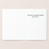 Gold Foil Snowflake Tree-kerstKaart Folie Kaarten (Binnen)