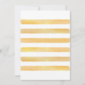 Gold Foil Splash Simple Wedding Shower Kaart (Achterkant)