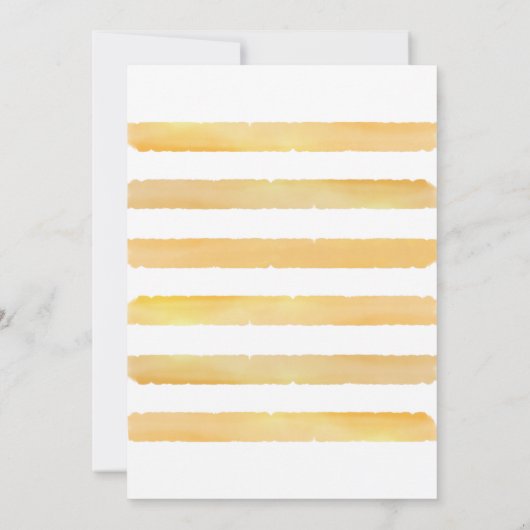 Gold Foil Splash Simple Wedding Shower Kaart (Achterkant)