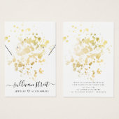 Gold Foil Splatter earing Ketting Display Kaart (Voorkant /achterkant)
