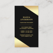 Gold Foil Stars Confetti op hoog niveau Stilettos Visitekaartje (Achterkant)