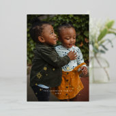 Gold Foil Sterren Magische Kerst Folie Uitnodiging (Staand Voorkant)