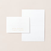 Gold Foil Stippen en Naam & Tafel No. Folie Kaarten (Display)