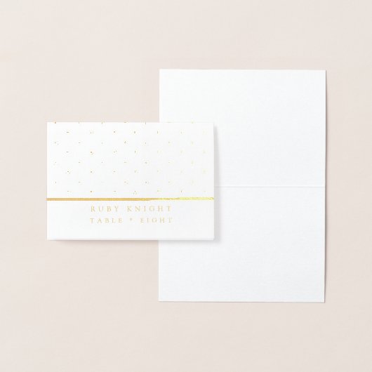 Gold Foil Stippen en Naam & Tafel No. Folie Kaarten (Display)