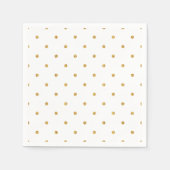 Gold Foil Stippen Metallic gastvrouw entertainende Servetten (Voorkant)