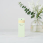 Gold Foil Stripe op mint-groene Labels (Staand voorkant)