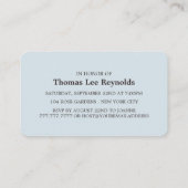 Gold Foil Stripe/Powder Blue/Birthday Party Ticket (Achterkant)