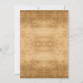 Gold Foil Stripes Floral Blush ID757 Kaart (Achterkant)