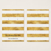 Gold Foil Stripes Verdien beeldingskaarten Visitekaartje (Voorkant /achterkant)