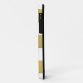 GOLD FOIL STRIPES | ZWARTE MONOGRAM Case-Mate iPhone CASE (Achterkant/links)