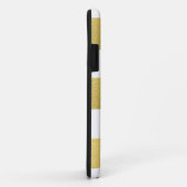 GOLD FOIL STRIPES | ZWARTE MONOGRAM Case-Mate iPhone CASE (Achterkant/rechts)