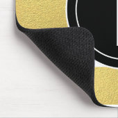 GOLD FOIL STRIPES | ZWARTE MONOGRAM MUISMAT (Hoek)