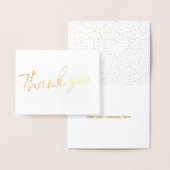 Gold Foil Stylish Lettered Wedding Hartelijk dank Folie Kaarten (Display)