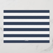 Gold Foil Summer Nautical Crab Feast Folie Uitnodiging (Achterkant)