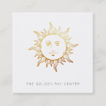 ~ Gold Foil Sun Face  Spiritueel Center