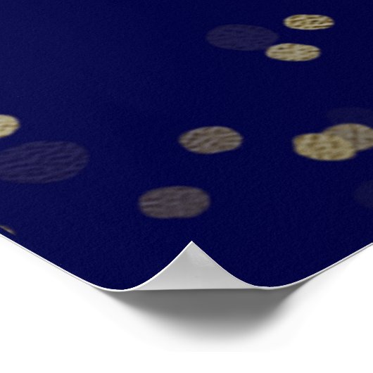 Gold Foil Sweet 16 Balloons Blue Welcome Sign Poster (Hoek)