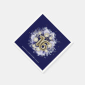 Gold Foil Sweet 16 Bday Balloons Party Royal Blue Servet (Hoek)