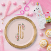 Gold Foil Sweet Sixteen Blush ID756 Papieren Bordje (Feest)
