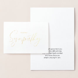 Gold Foil Sympathy Card Folie Kaarten
