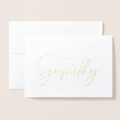 Gold Foil Sympathy Card Folie Kaarten (Voorkant met envelop)