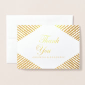 Gold Foil Tan - Marsala - Hartelijk dank Folie Kaarten (Voorkant met envelop)