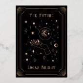 Gold Foil Tarot Afstuderen Foto koninklijke Kaart (Achterkant)