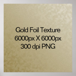Gold Foil textuur, 6000px X 6000px PNG Poster