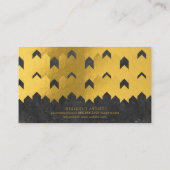 Gold Foil textuur | Lux-vormen | Leisteen Visitekaartje (Achterkant)