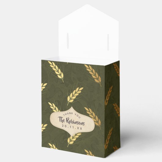 Gold Foil Thanksgiving Bedankdoosjes (Geopend)