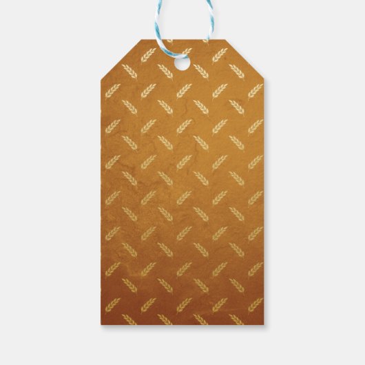 Gold Foil Thanksgiving Cadeaulabel (Achterkant)