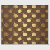 Gold Foil Thanksgiving Cadeaupapier (Vlak)