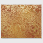 Gold Foil Thanksgiving Cadeaupapier (Vlak)