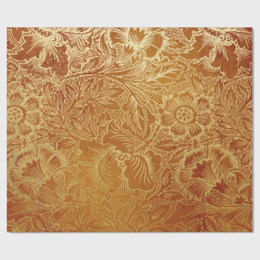 Gold Foil Thanksgiving Cadeaupapier (Vlak)