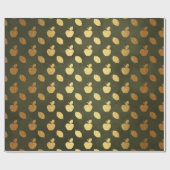 Gold Foil Thanksgiving Cadeaupapier (Vlak)