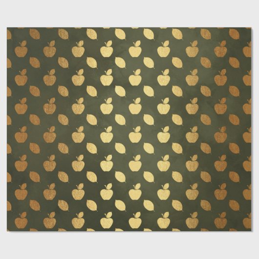 Gold Foil Thanksgiving Cadeaupapier (Vlak)