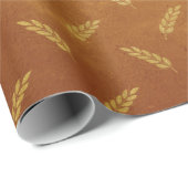 Gold Foil Thanksgiving Cadeaupapier (Rol Hoek)