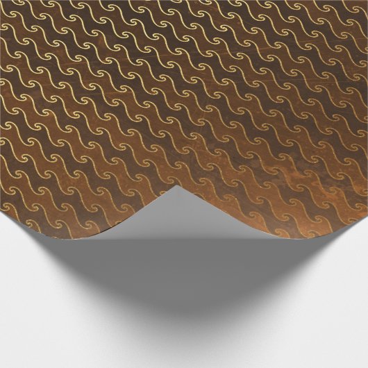 Gold Foil Thanksgiving Cadeaupapier (Hoek)