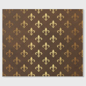 Gold Foil Thanksgiving Cadeaupapier (Vlak)