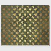 Gold Foil Thanksgiving Cadeaupapier (Vlak)