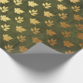 Gold Foil Thanksgiving Cadeaupapier (Hoek)