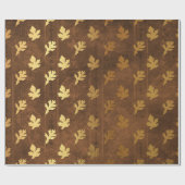 Gold Foil Thanksgiving Cadeaupapier (Vlak)