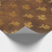 Gold Foil Thanksgiving Cadeaupapier (Hoek)