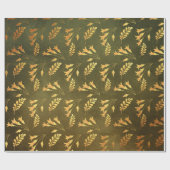 Gold Foil Thanksgiving Cadeaupapier (Vlak)