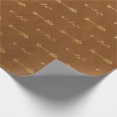 Gold Foil Thanksgiving Cadeaupapier (Hoek)