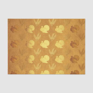 Gold Foil Thanksgiving Tissuepapier
