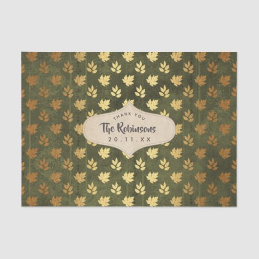 Gold Foil Thanksgiving Tissuepapier (Voorkant)