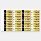 Gold Foil Thin Candle Label (Vel)