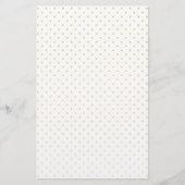 Gold Foil Tiny Polkadots Pattern Briefpapier (Voorkant)